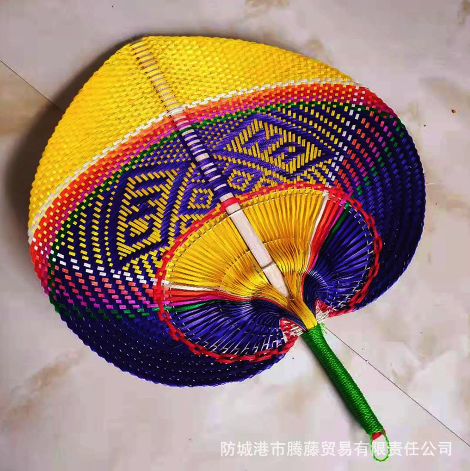 1pc  Woven Bamboo Hand Fans Wedding Favors for Guests Boho Fan Wall Decoration Raffia Folding Hand Fans Abanicos De Mano RISE DEFENSE SYSTEMS.AI PRODUCTS