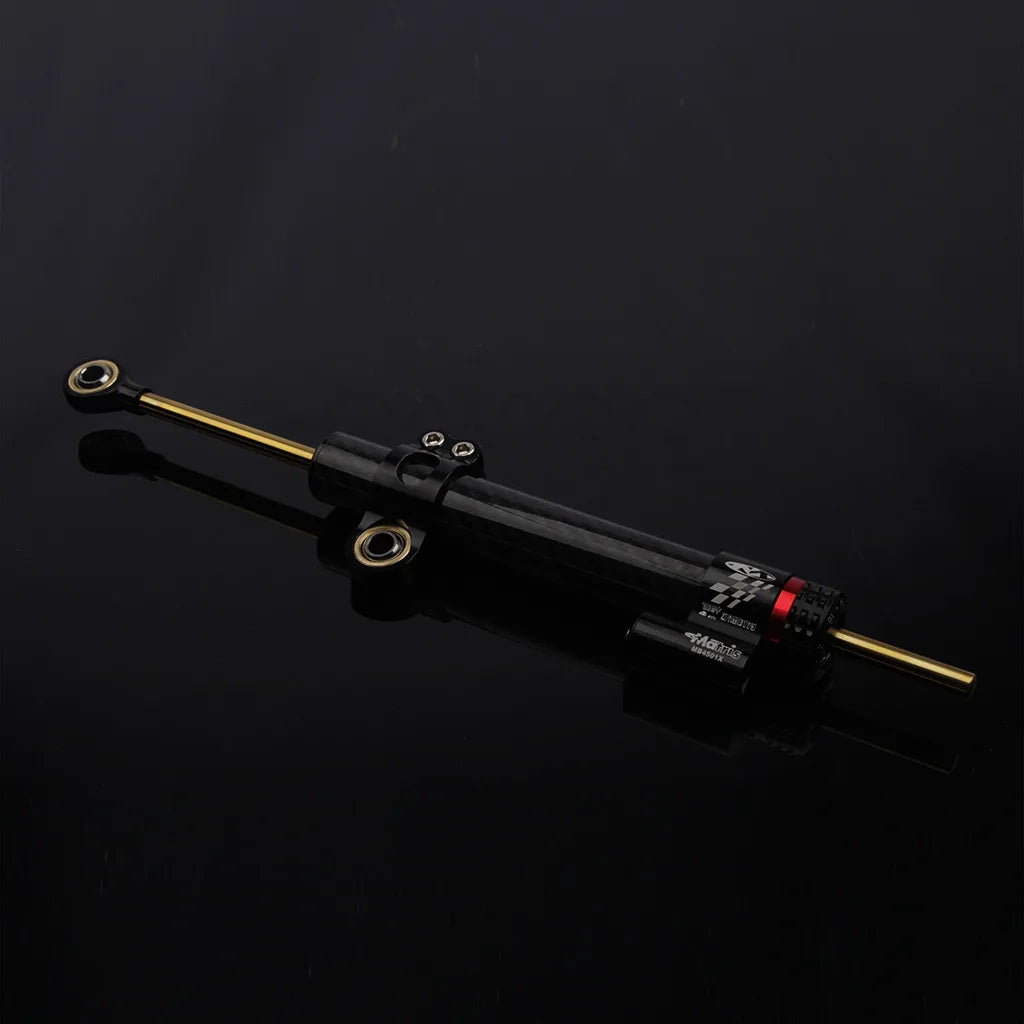 Motorcycle  Adjustable Damper Steering Stabiliz 252mm 342mm steering stabilizer for Honda Kawasaki Yamaha Carbon fiber texture RISE DEFENSE SYSTEMS.AI PRODUCTS