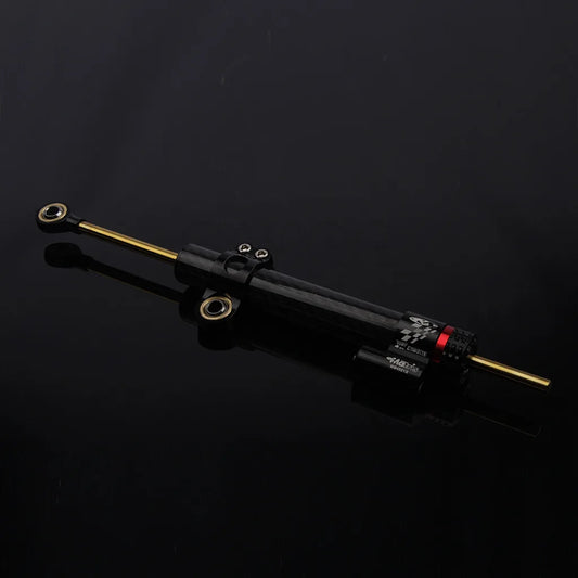 Motorcycle  Adjustable Damper Steering Stabiliz 252mm 342mm steering stabilizer for Honda Kawasaki Yamaha Carbon fiber texture RISE DEFENSE SYSTEMS.AI PRODUCTS