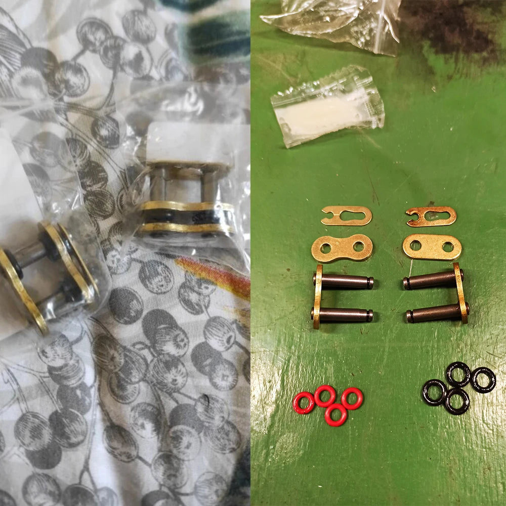 Motorcycle Chain Buckle Ring Link 420 428 520 525 530 Heavy Chain Connecting Connector Master Joint Link With O-Ring Chain Lock RISE DEFENSE SYSTEMS.AI PRODUCTS