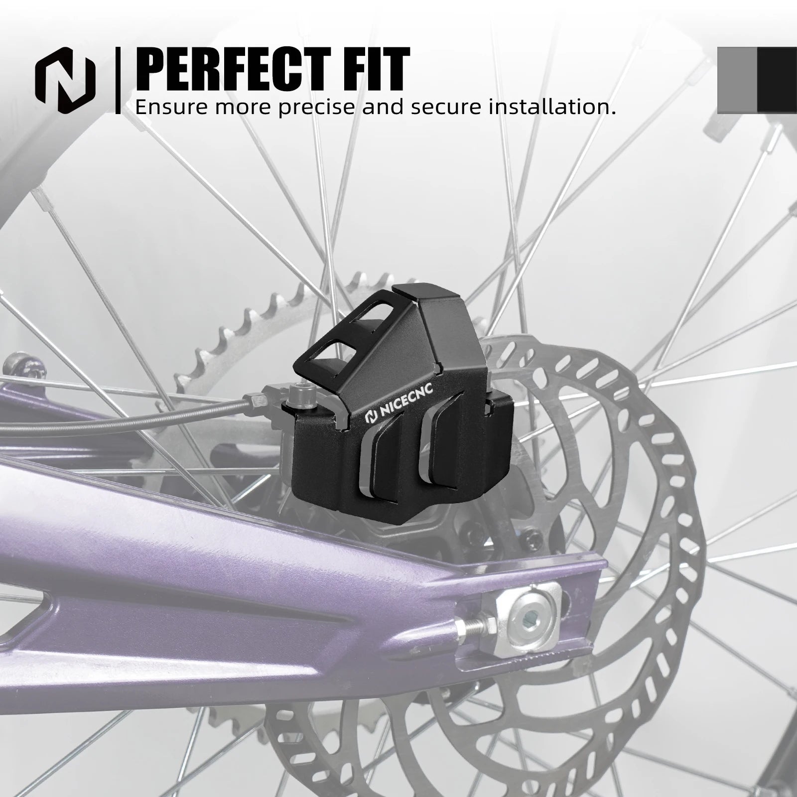 For Sur-Ron Surron Light Bee X S L1E Segway X160 X260 Rear Brake Disc Guard & Rear Brake Caliper Guard Protector Electric Bike RISE DEFENSE SYSTEMS.AI PRODUCTS