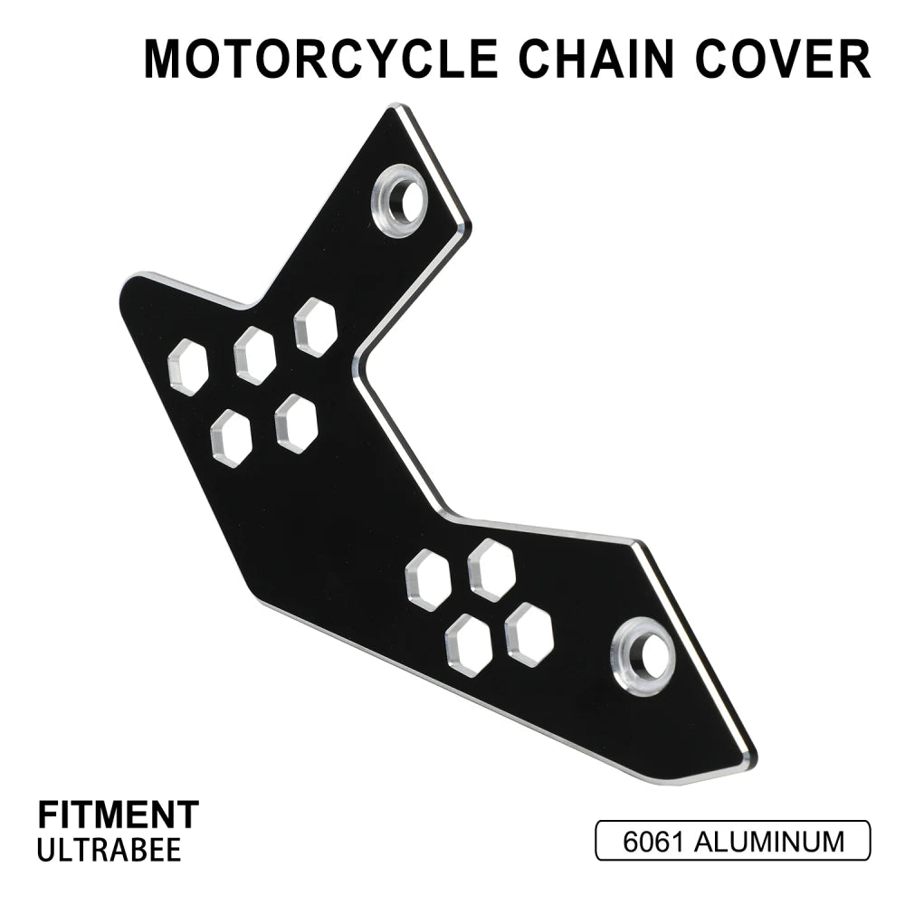 For SURRON Ultra Bee Motorcycle Sprocket Chain Cover Guard Upper Lower Electric Off-Road Accessories Aluminum Protective Devices RISE DEFENSE SYSTEMS.AI PRODUCTS