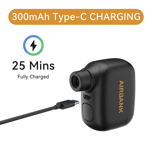 Mini Portable Bicycle Pump Rechargeable Air Inflator 100PSI 5V Type-C Bike Accessories for Bike Schrader Presta Tires AS100 RISE DEFENSE SYSTEMS.AI PRODUCTS