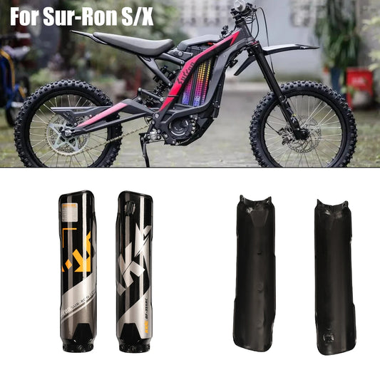 Motorcycle Sur-Ron Sur Ron Surron Light Bee Motocross KKE Electric Vehicle Dirt Pit Bike Shock Protection Front Cover Fork Guard RISE DEFENSE SYSTEMS.AI PRODUCTS
