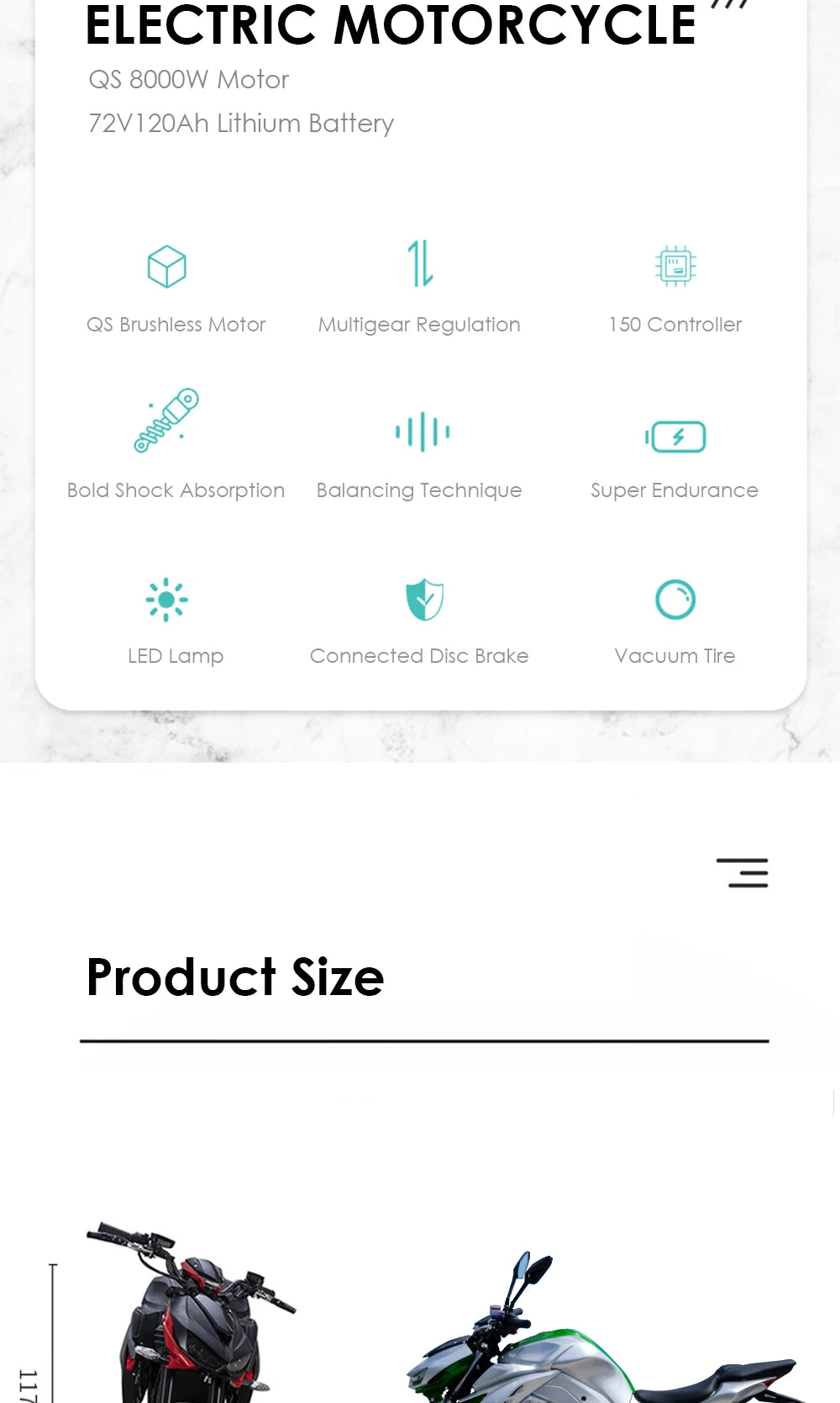 HEZZO-High Power Electric Motorcycle Lithium Battery, Motorbike, E-bike, Racing E-bike, EEC COC Certified, M7, 72V, 5000W, 120Ah RISE DEFENSE SYSTEMS.AI PRODUCTS