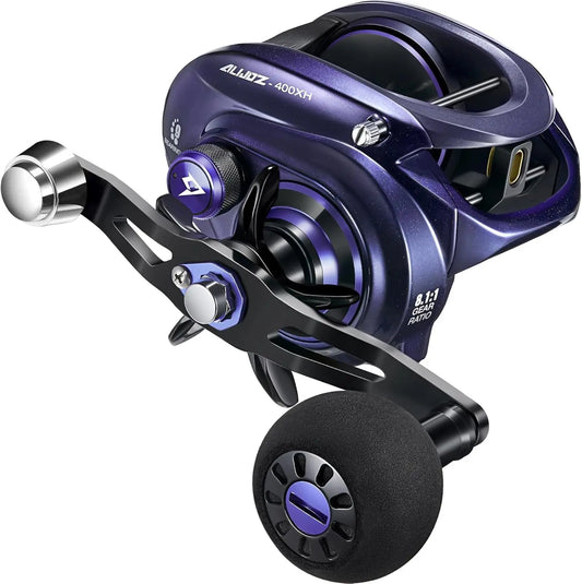 Fishing Reel, 38Lbs Max Drag Aluminum Alloy Frame Baitcasting Reel, Available in 6.6:1/8.1:1 Gear Ratio, Freshwater and Saltwate RISE DEFENSE SYSTEMS.AI PRODUCTS
