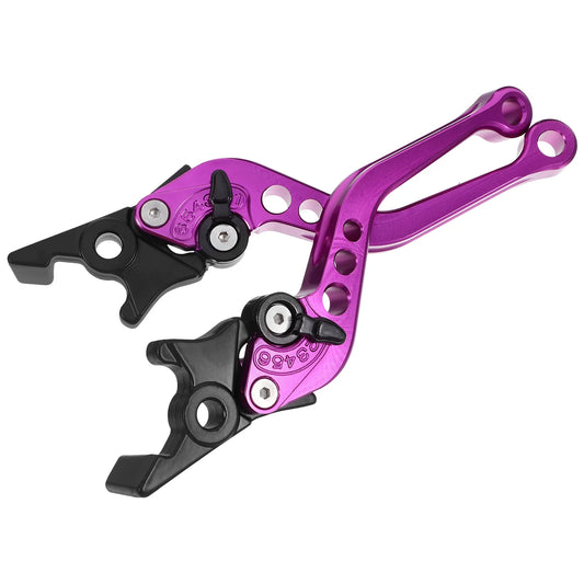 Motorcycle Lever Brake Handle Handlebar Clutch Purple Aluminum Alloy Replacements RISE DEFENSE SYSTEMS.AI PRODUCTS