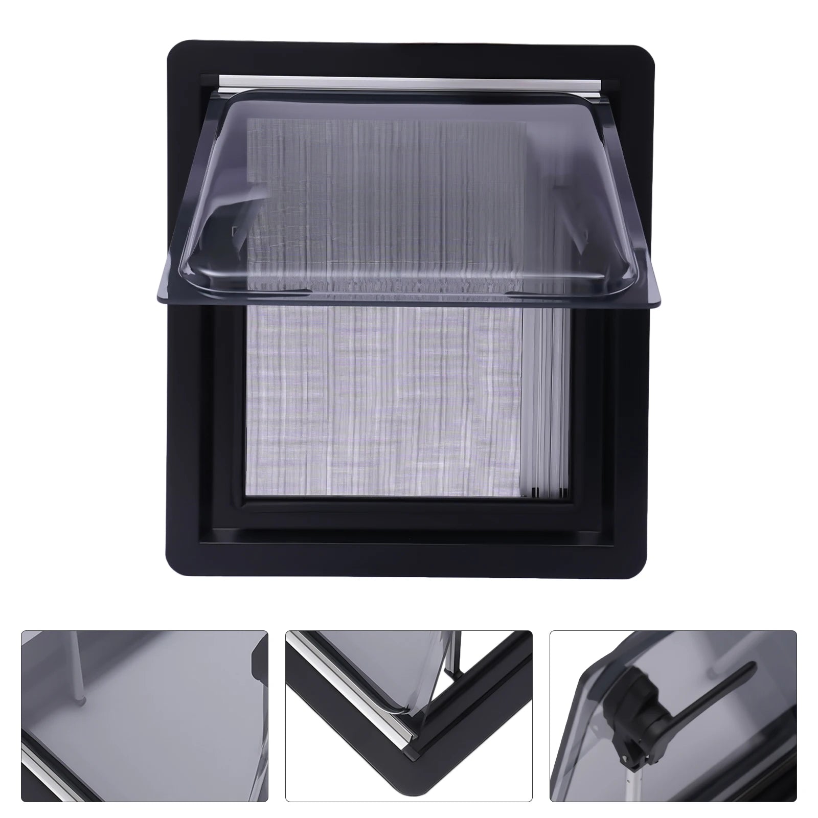 900*500MM/450x500MM Aluminum RV Hinged Push Out Window Caravan Accessories for Camper and Trailer RISE DEFENSE SYSTEMS.AI PRODUCTS