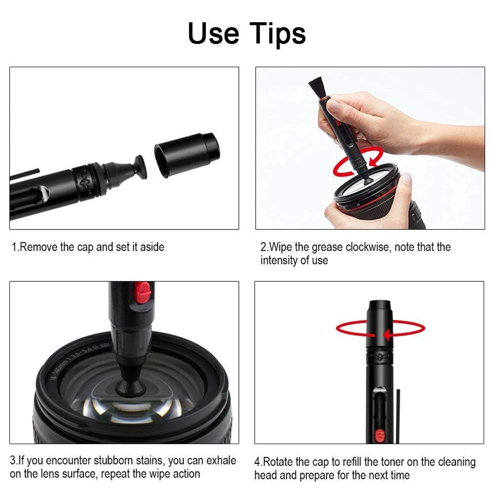 Professional Full Frame Sensor Cleaning Kit Camera Cleaning Kit for FF DSLR & Mirrorless Cameras w/Sensor Cleaning Swabs & Case RISE DEFENSE SYSTEMS.AI PRODUCTS