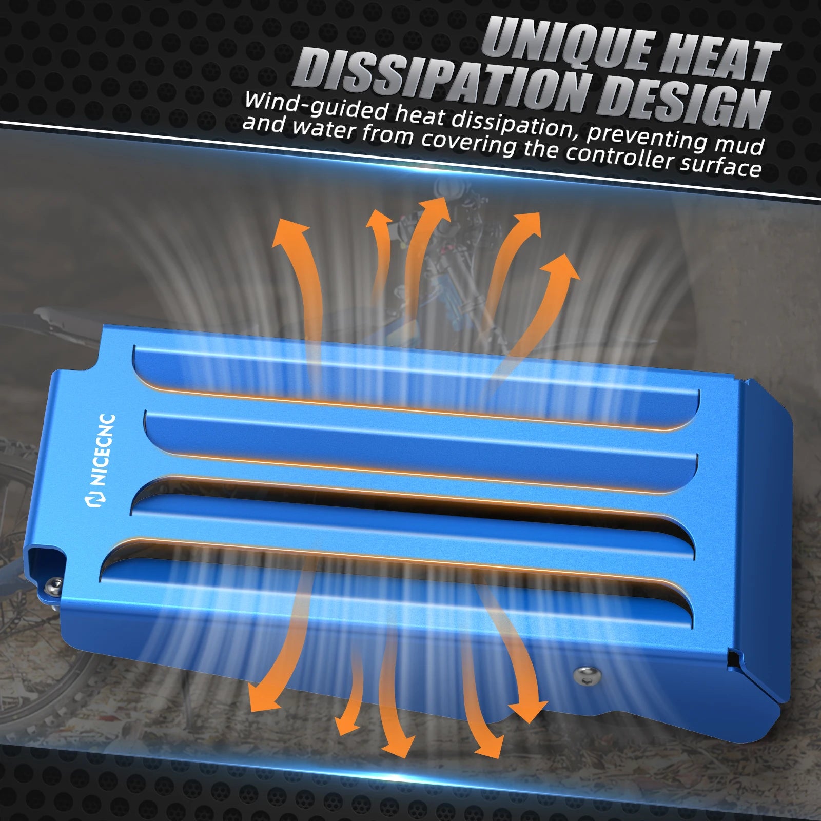 For Surron Light Bee X S L1E For Segway X160 X260 Motorcycle Controller Cover Heat Sink Guard For Sur-Ron light bee X Aluminum RISE DEFENSE SYSTEMS.AI PRODUCTS