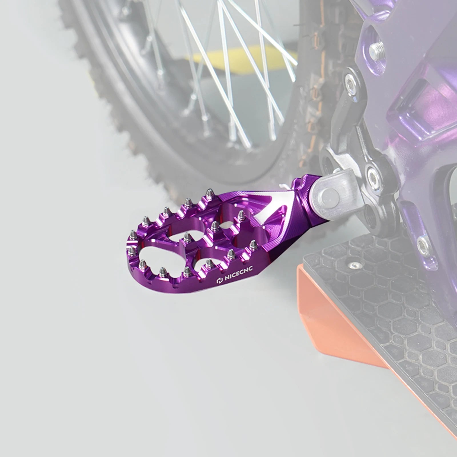 For Sur-Ron Light Bee X S L1E Surron Electric Dirt Bike Enlarged Foot Pegs Footrest Footpegs For Segway X160 X260 2024 2023 2022 RISE DEFENSE SYSTEMS.AI PRODUCTS