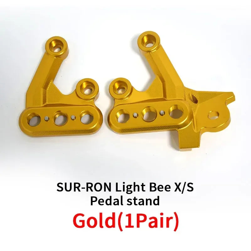 For SURRON Light Bee X/S Mod Foot Peg Mounting Brackets Accessories Light Bee Mod Foot Peg Mounting Brackets LB MOD Parts RISE DEFENSE SYSTEMS.AI PRODUCTS