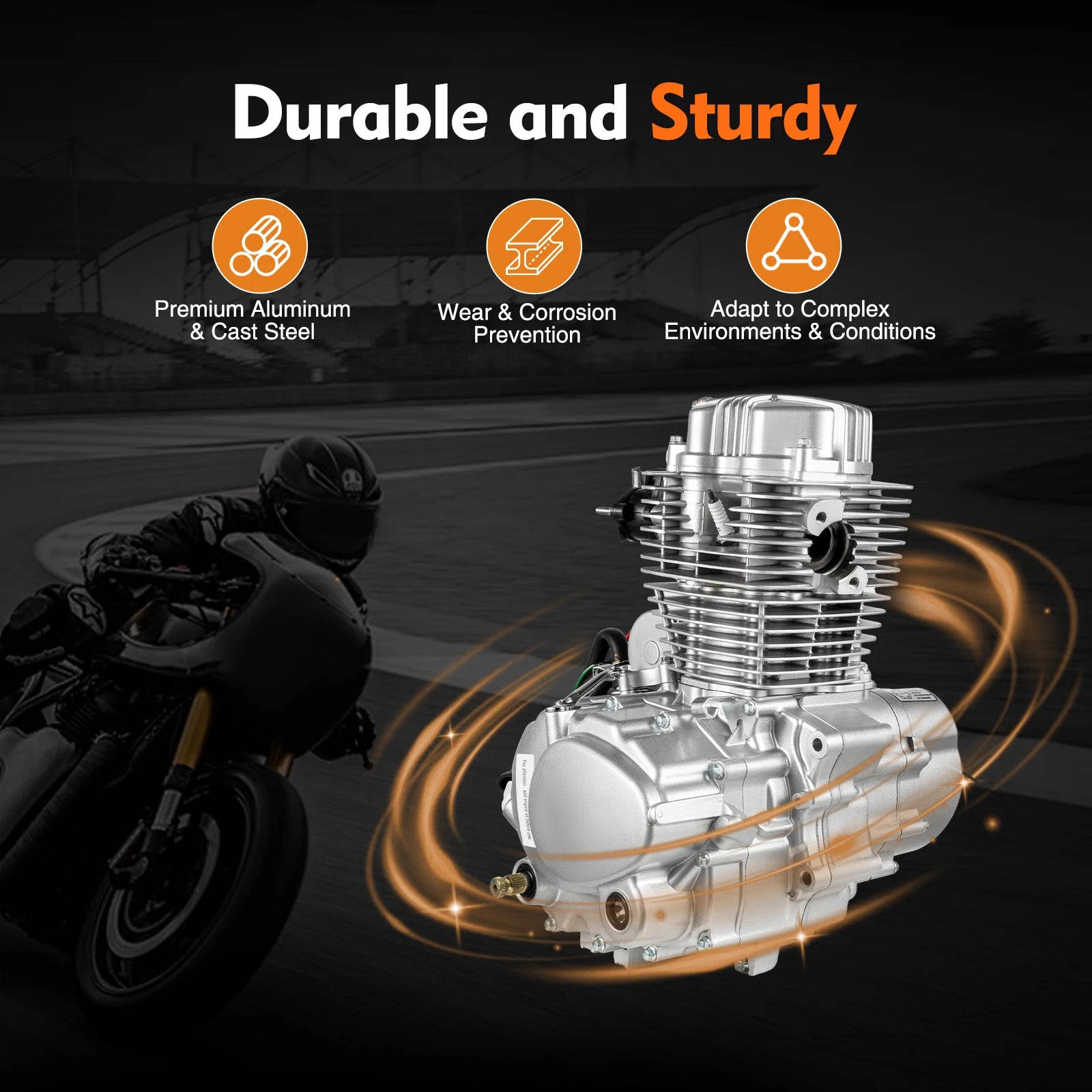 200CC 250CC ATV Engine Vertical Motorcycle Engine Set w/Transmission Motor 4-Stroke & 5-Speed Manual Transmission ATV RISE DEFENSE SYSTEMS.AI PRODUCTS