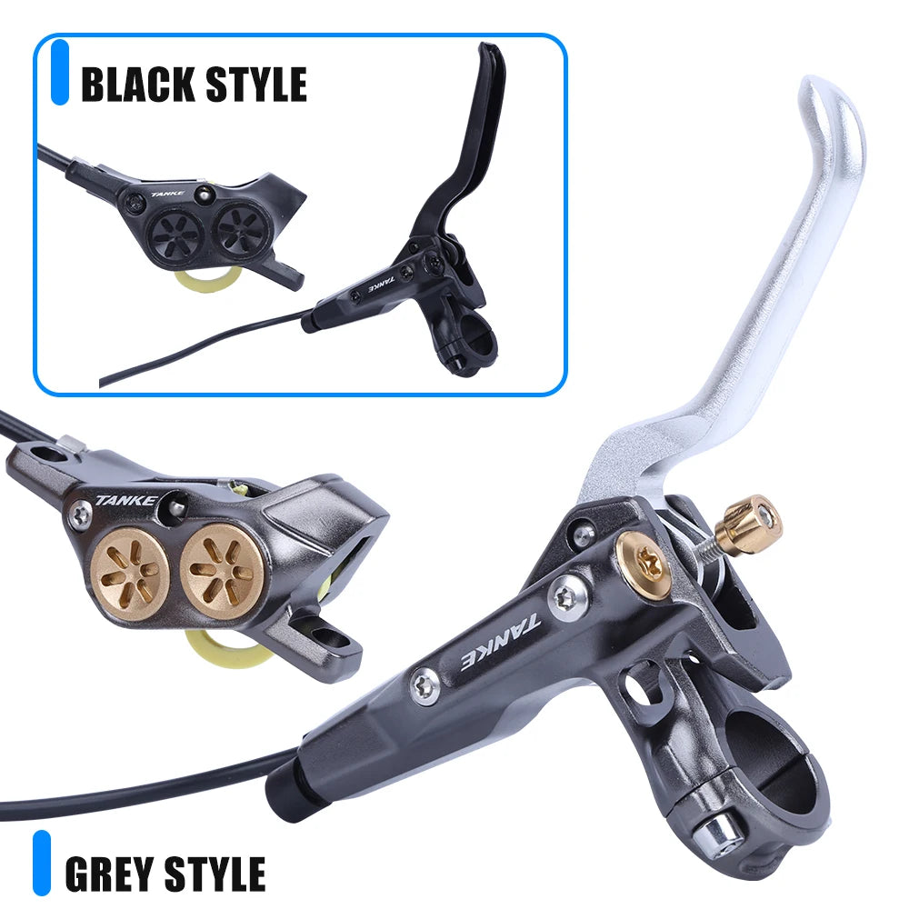 TANKE E-Bike MTB 4 Piston Hydraulic Disc Brake Set 160mm Rotors Oil Pressure Brakes Front Rear Mountain Bicycle Clamp Ultralight RISE DEFENSE SYSTEMS.AI PRODUCTS