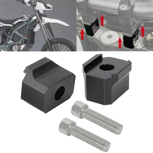 For SurRon Sur Ron Ultra Bee 2023 Risers 20/30 mm Handlebar Riser Motorcycle Accessories 6061 Aluminum Material RISE DEFENSE SYSTEMS.AI PRODUCTS