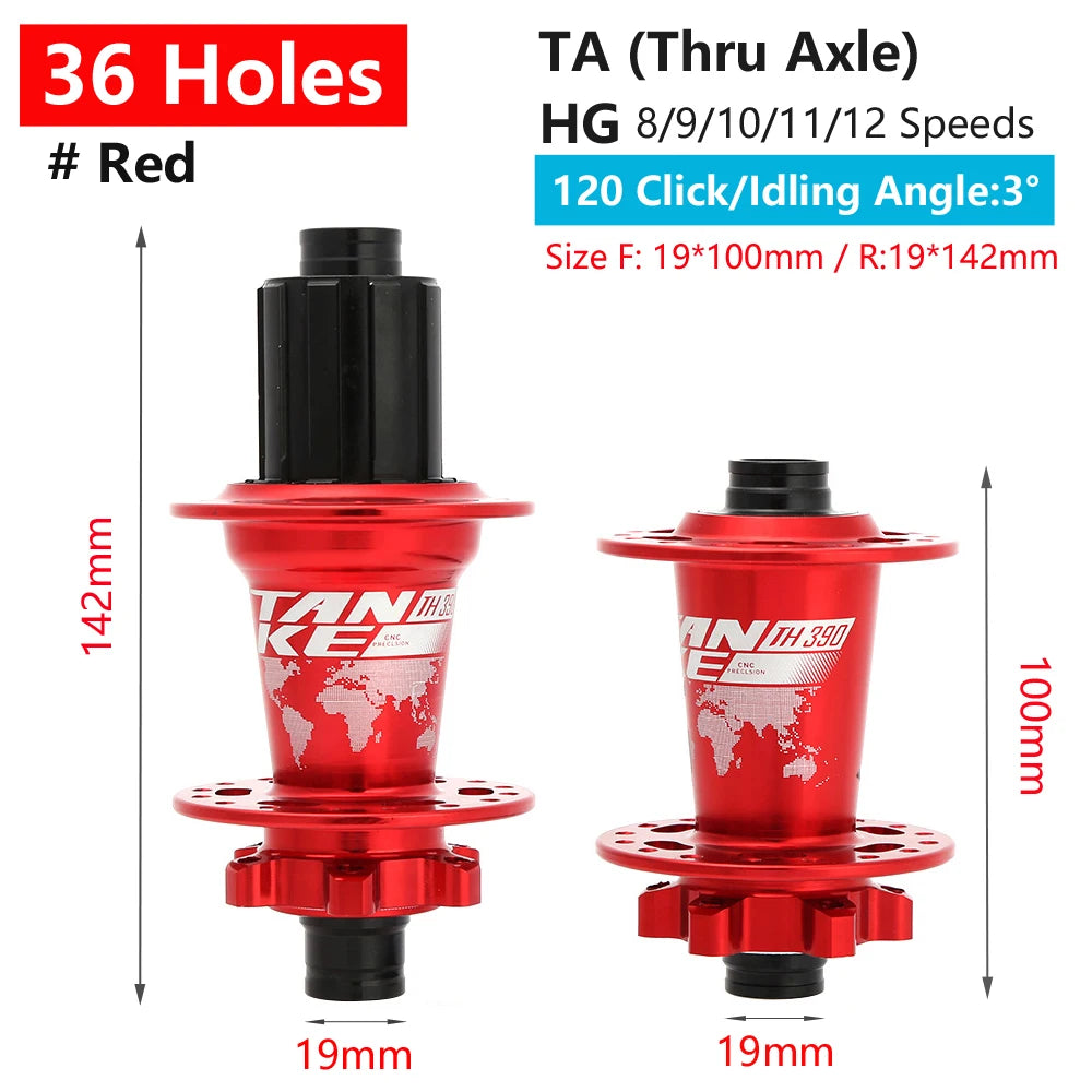 TANKE 120 Click Hub 6 Bearing MTB Mountain Bike Hub Front Rear Thru HG 28 32 36 Holes Disc Brake Bicycle Hubs 8 9 10 11 12 Speed RISE DEFENSE SYSTEMS.AI PRODUCTS