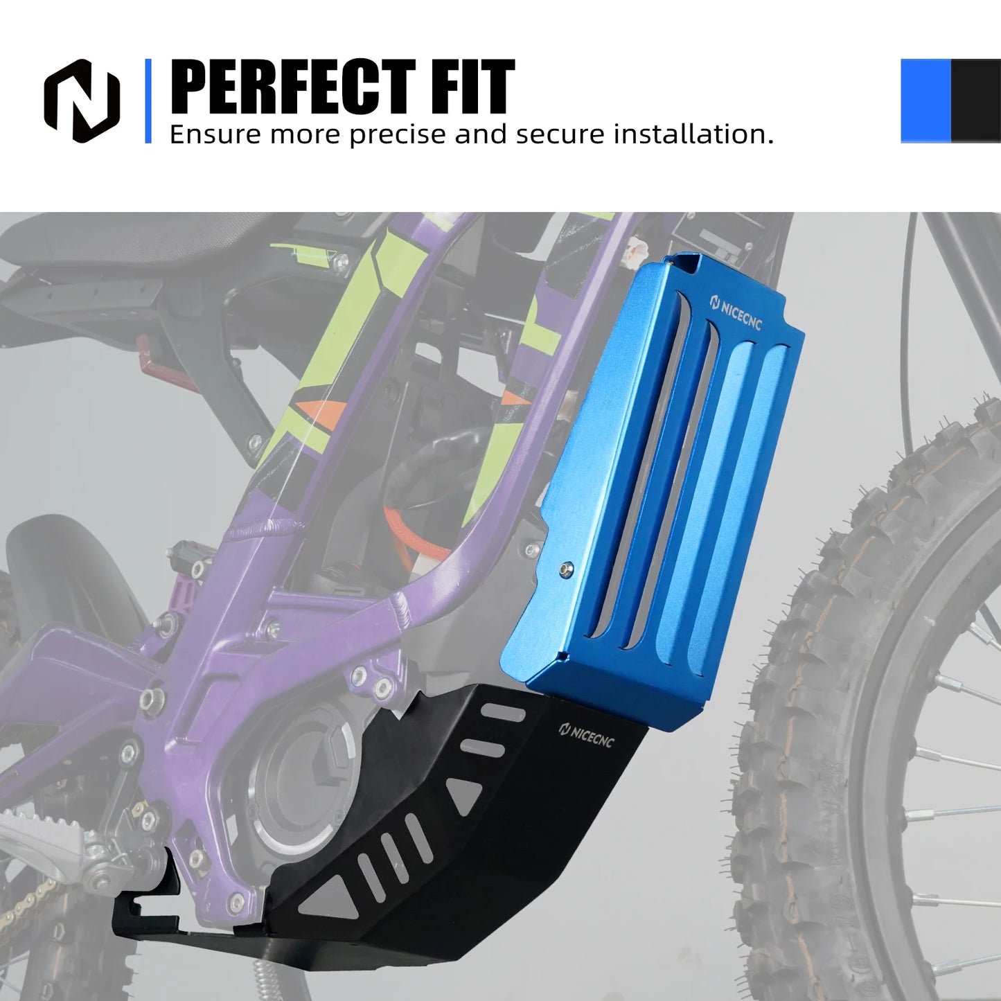 Aluminum Controller Cover & Engine Chassis Guard For SUR-RON Surron Light Bee X S L1E Segway X160 X260 Electric Dirt Bike 2024 RISE DEFENSE SYSTEMS.AI PRODUCTS