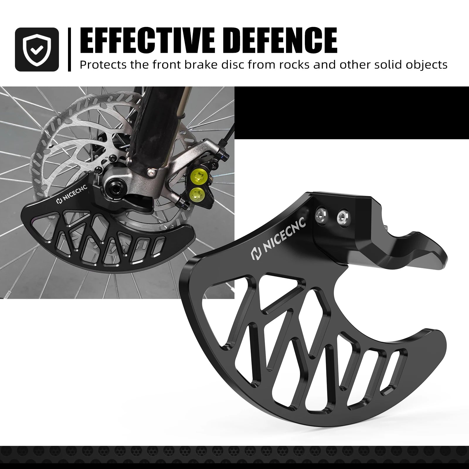 Front Brake Disc Guard & Front Fork Leg Guards For SUR-RON Surron light bee X/ S/ L1E Segway X160 X260 Electric Dirt Bike 2024 RISE DEFENSE SYSTEMS.AI PRODUCTS