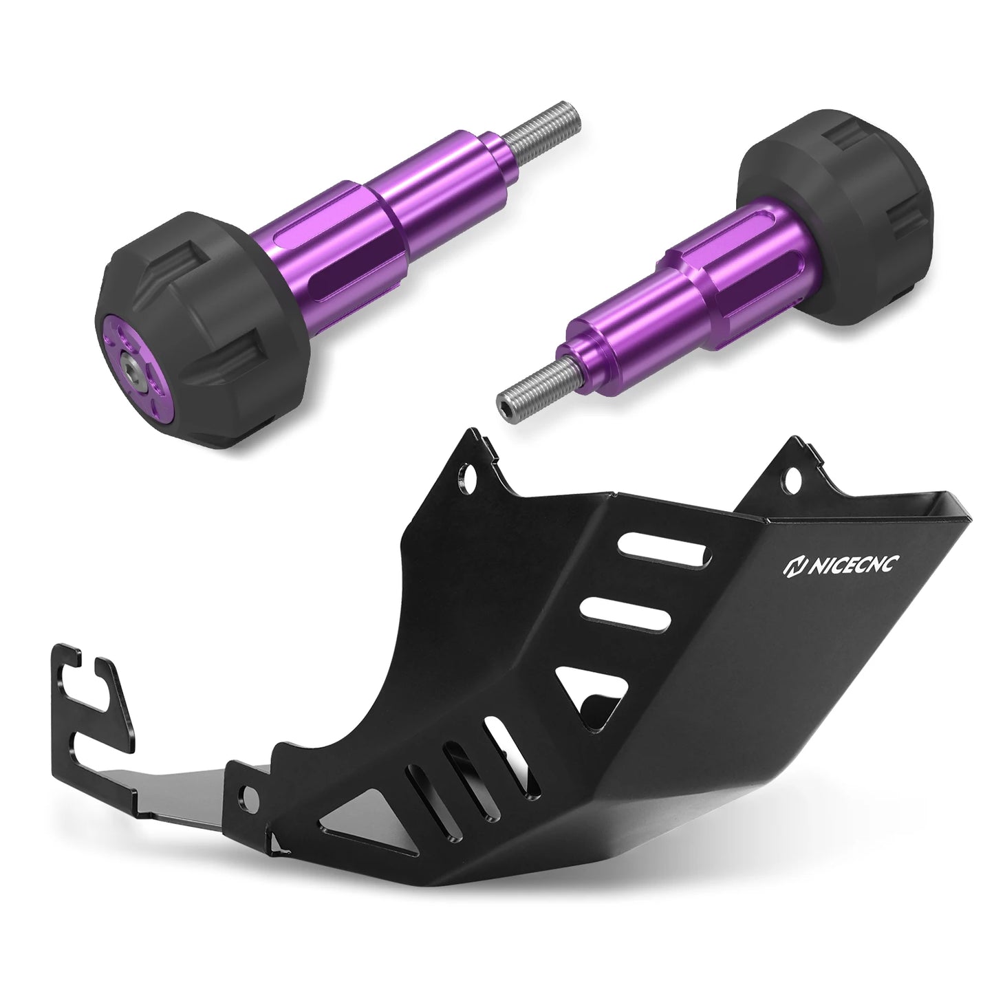 For Surron Light Bee X S L1E NICECNC Electric Dirt Bike Engine Chassis Guard Cover Frame Slider Crash Falling Protection Pad Kit RISE DEFENSE SYSTEMS.AI PRODUCTS