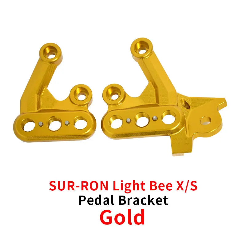 For Sur Ron Pedal Bracket Light Bee X Modification Parts E-bike Dirtbike Off-road Motorcycle  SUR-RON Parts RISE DEFENSE SYSTEMS.AI PRODUCTS