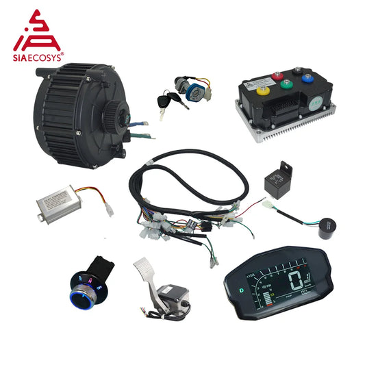 SiAECOSYS QS165 5000W 72V 35H V1 V2 Mid Drive Motor DNR Foot Go Kart Conversion Kit with Fardriver ND72680 Controller RISE DEFENSE SYSTEMS.AI PRODUCTS