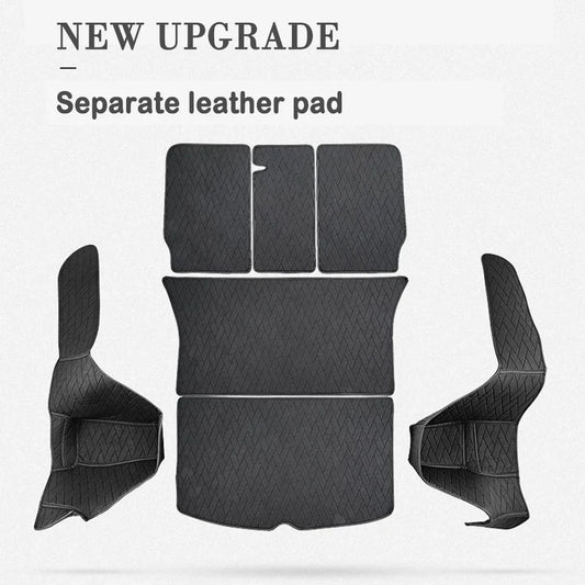 New Leather Trunk Mats Fully Surrounded Waterproof Non-Slip Liner Custom Floor mat for Tesla Model Y 3 Highland 2017 to 2024 RISE DEFENSE SYSTEMS.AI PRODUCTS