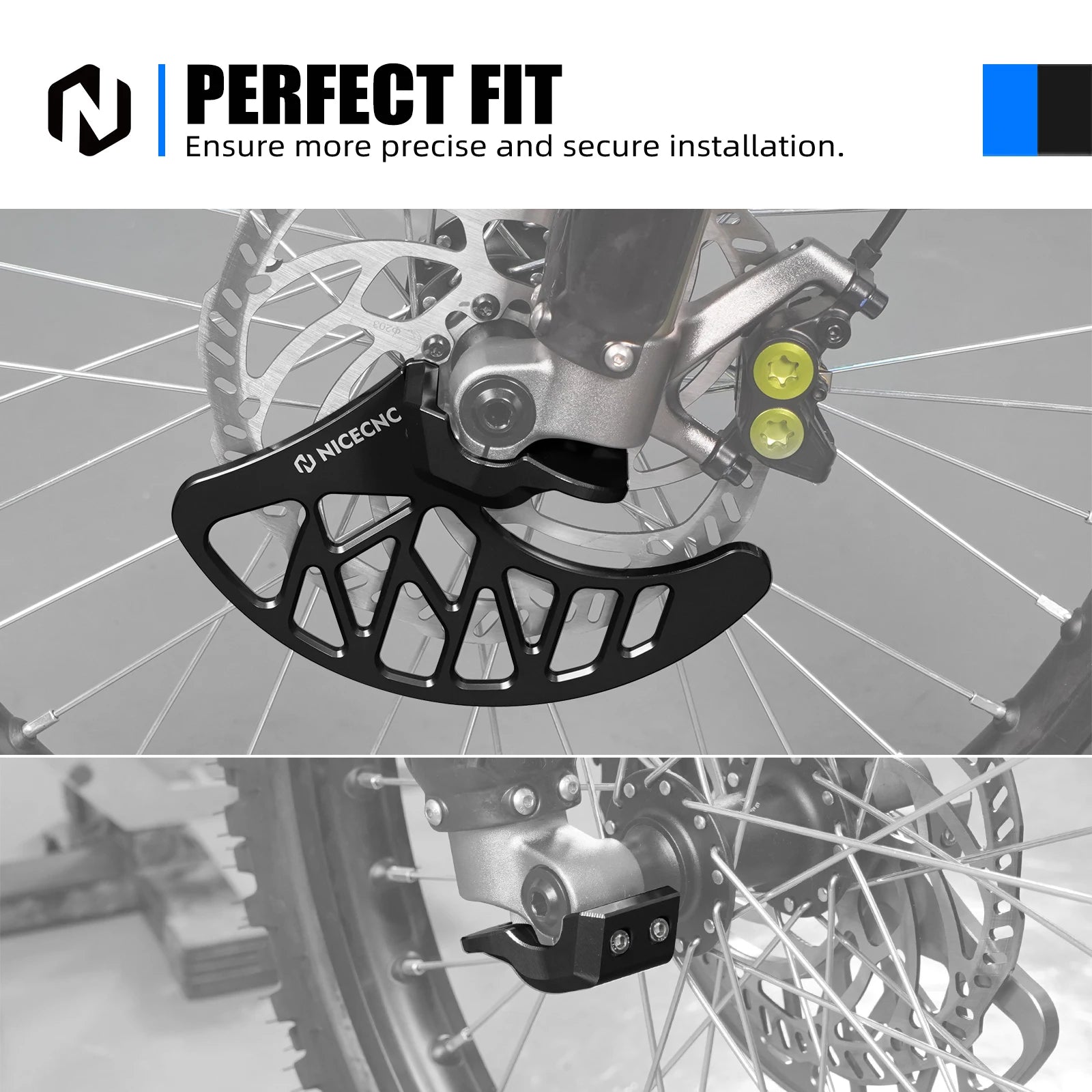 Front Brake Disc Guard & Front Fork Leg Guards For SUR-RON Surron light bee X/ S/ L1E Segway X160 X260 Electric Dirt Bike 2024 RISE DEFENSE SYSTEMS.AI PRODUCTS