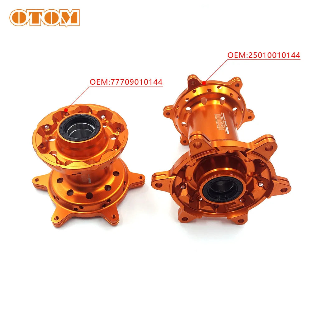 OTOM Motorcycle 36 Holes Front Rear Wheel Hub CNC Aluminum Billet For KTM SXF XCF SMR HUSQVARNA FC FX TC TX GASGAS EXF MXF 2022 RISE DEFENSE SYSTEMS.AI PRODUCTS