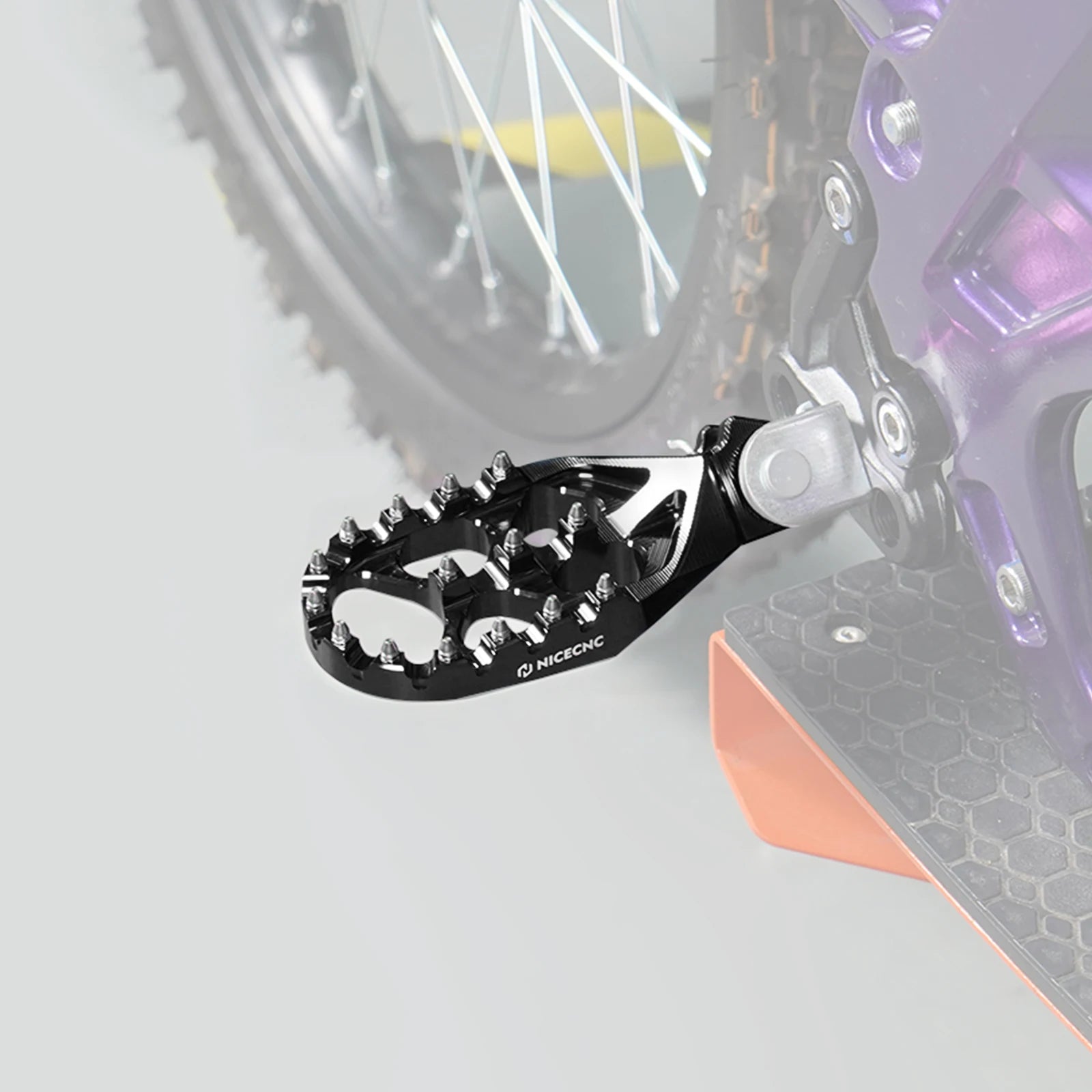 For Sur-Ron Light Bee X S L1E Surron Electric Dirt Bike Enlarged Foot Pegs Footrest Footpegs For Segway X160 X260 2024 2023 2022 RISE DEFENSE SYSTEMS.AI PRODUCTS