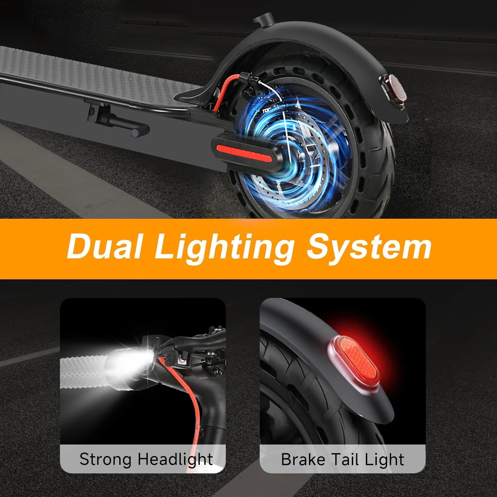 SUNNIGOO N7PRO Electric Scooter Adults 36V 10.4Ah Escooter Long Range 19 Miles Lightweight Kick Scooter US Stock Black With Gift RISE DEFENSE SYSTEMS.AI PRODUCTS