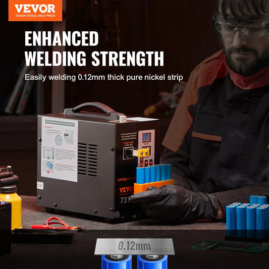 VEVOR 737G Spot Welder Portable Battery Welding Machine Soldering Station W/ 2 Welding Modes LED Lighting for 18650 Battery Pack RISE DEFENSE SYSTEMS.AI PRODUCTS