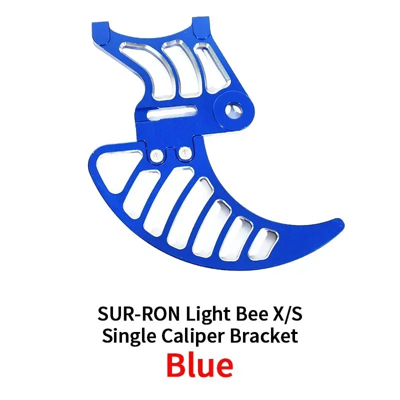 For SURRON Light Bee X Segway X160 X260 Talaria Sting Dual Caliper Mount Shark Fin Disk Disc GuardAlloy Off-road Parts SUR-RON RISE DEFENSE SYSTEMS.AI PRODUCTS