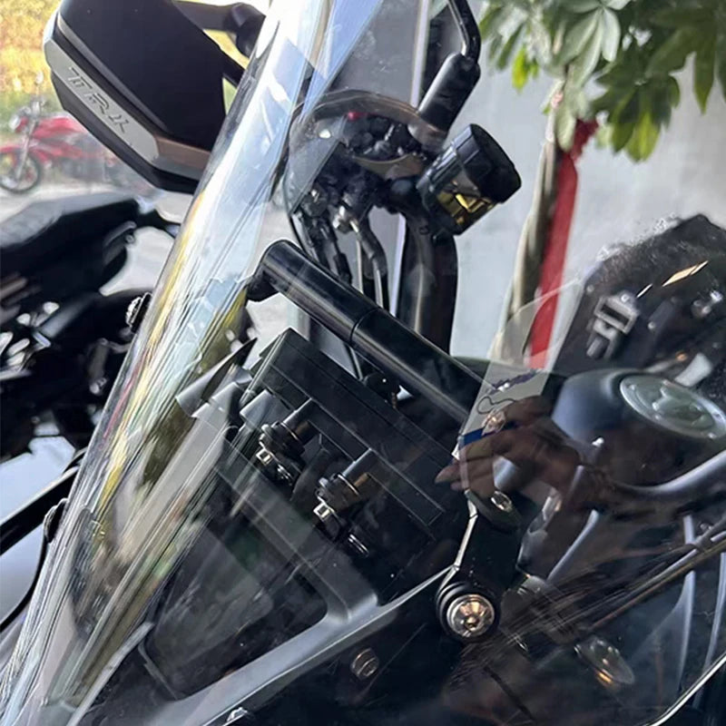 For Benelli TRK702 TRK702X TRK 702 X 702X 2022 2023 2024 Motorcycle Mobile Phone Support Stand Holder GPS Navigation Bracket RISE DEFENSE SYSTEMS.AI PRODUCTS