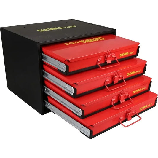 90-806 4-Drawer Hardware Organizer includes 2500-pieces Small Hardware, black/red RISE DEFENSE SYSTEMS.AI PRODUCTS