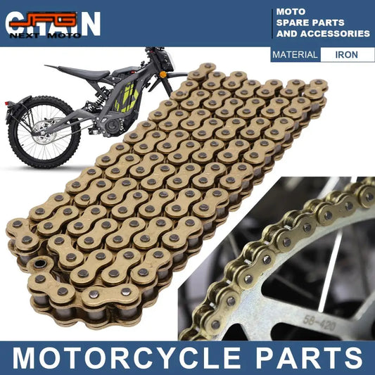 Chain 106L 112L 120L 128L Sprocket Wheel Chains For Sur-Ron Surron Light Bee X & Light Bee S Electric Dirt Bike Motorcycle RISE DEFENSE SYSTEMS.AI PRODUCTS