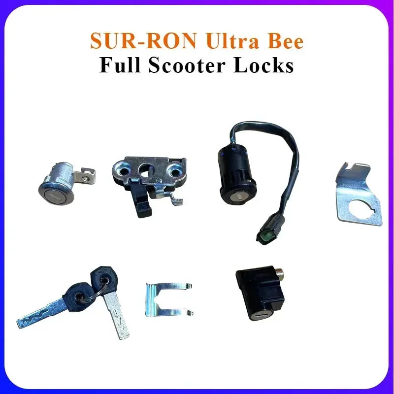 For SURRON Ultra Bee  Locks Full Bike Lock Three Sets of Locks for Ultra Bee Full Locks RISE DEFENSE SYSTEMS.AI PRODUCTS