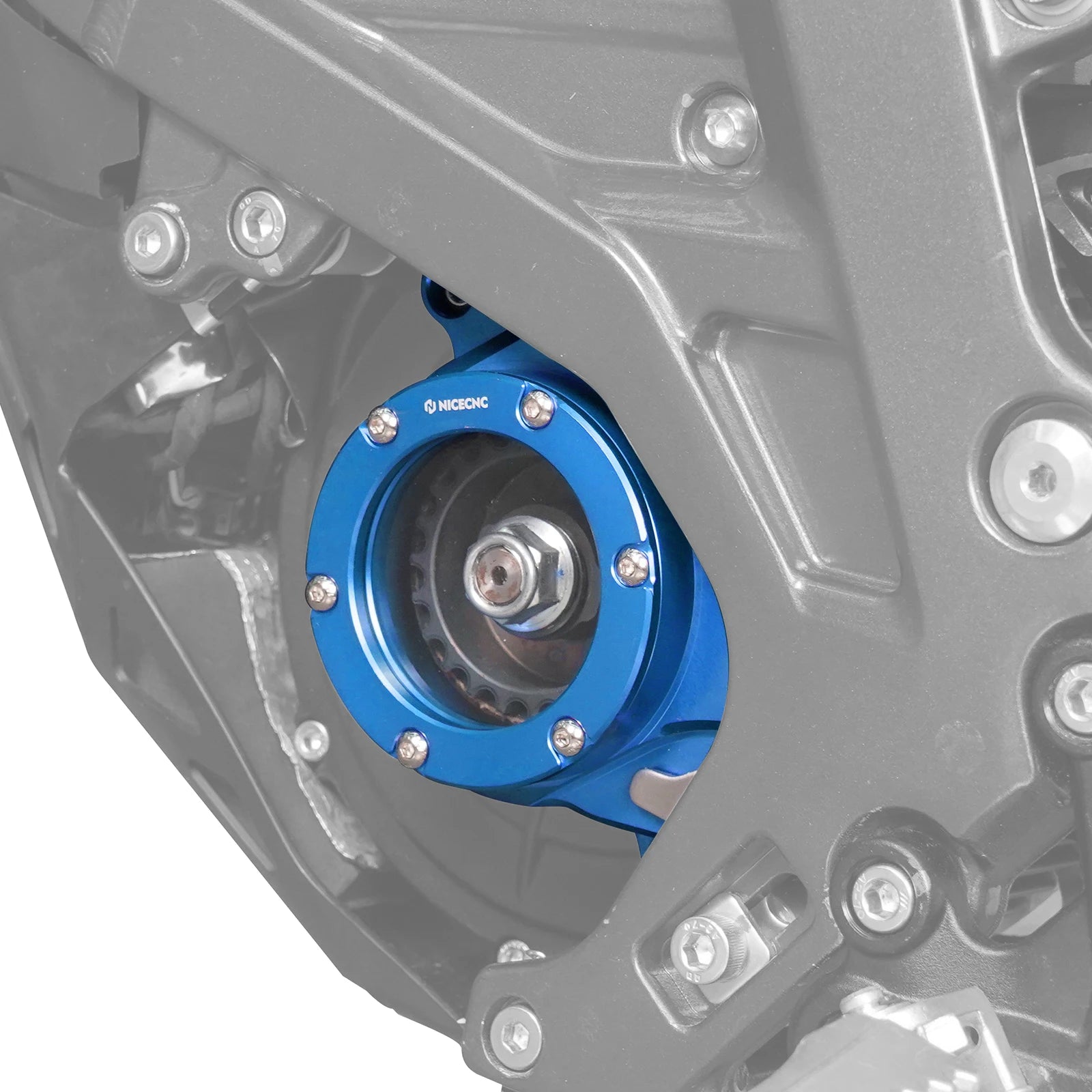 NICECNC For Surron Light Bee X Electric Bike Engine Case Saver Motor Pulley Guard Cover Light Bee S Primary Belt Pulley Nut Kit RISE DEFENSE SYSTEMS.AI PRODUCTS