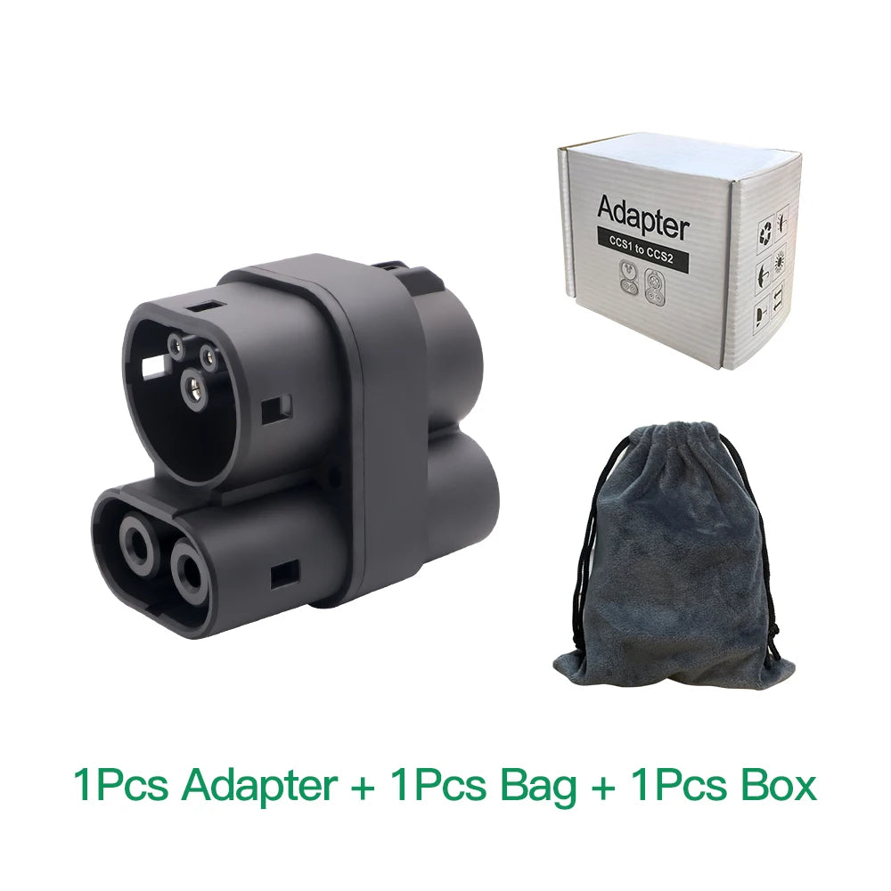 Chiefleed CCS1 to CCS2 EV DC 1000V 250A CCS1 To CCS2 Plug Charging Connectors Adaptor EVCharger Connector AdapterCar Accessories RISE DEFENSE SYSTEMS.AI PRODUCTS