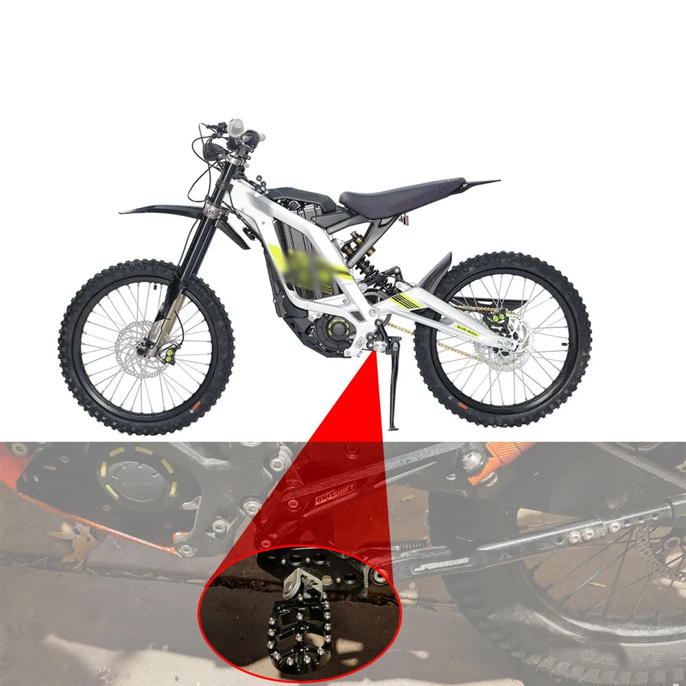 CNC Foot Peg For Surron Talaria Motorcycles Accessories Footpeg Footpedal For Talaria Sting Sur Ron Lightbee Honda CRF 150F 230F RISE DEFENSE SYSTEMS.AI PRODUCTS