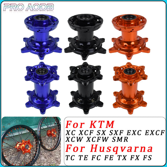 Motocross CNC Machined 36 Holes Front And Rear Wheel Hub For KTM SX SX-F XC XC-F EXC EXC-F XC-W XCF-W 450SMR 125-530 2016-2022 RISE DEFENSE SYSTEMS.AI PRODUCTS