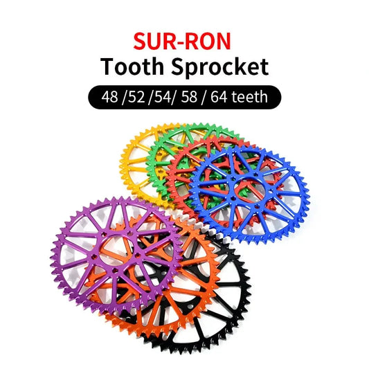 For SUR-RON Light Bee S X 48T 52T 54T 58T 64T Tooth Plate Sprocket Wheel E-bike Off-road Dirtbike Motorcycle Accessories SURRON RISE DEFENSE SYSTEMS.AI PRODUCTS