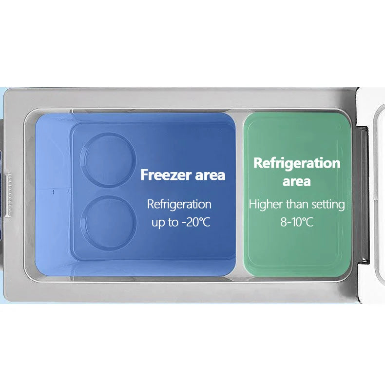 Hot Selling Car Refrigerator 35/45/55L Compressor Camping Small Refrigerator Freezer Car Portable Car Refrigerator RISE DEFENSE SYSTEMS.AI PRODUCTS