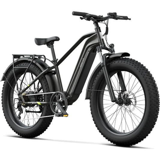 Electric Bike for Adults, Fat Tire,26" All-terrain Bicycle, Peak 1400W Motor, 50Miles Range and 32MPH Top Speed,7-Speed Ebike RISE DEFENSE SYSTEMS.AI PRODUCTS