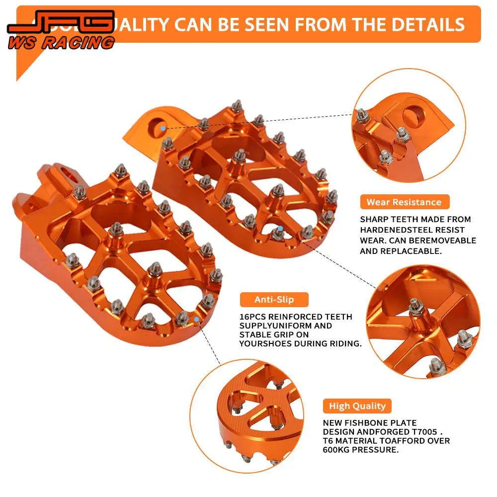 Foot Shift Pedal Set Motorcycle Accessories CNC Gear Shifter Pedals Footrests Footpegs For KTM SX SXF XC XCW EXC Dirt Pit Bike RISE DEFENSE SYSTEMS.AI PRODUCTS