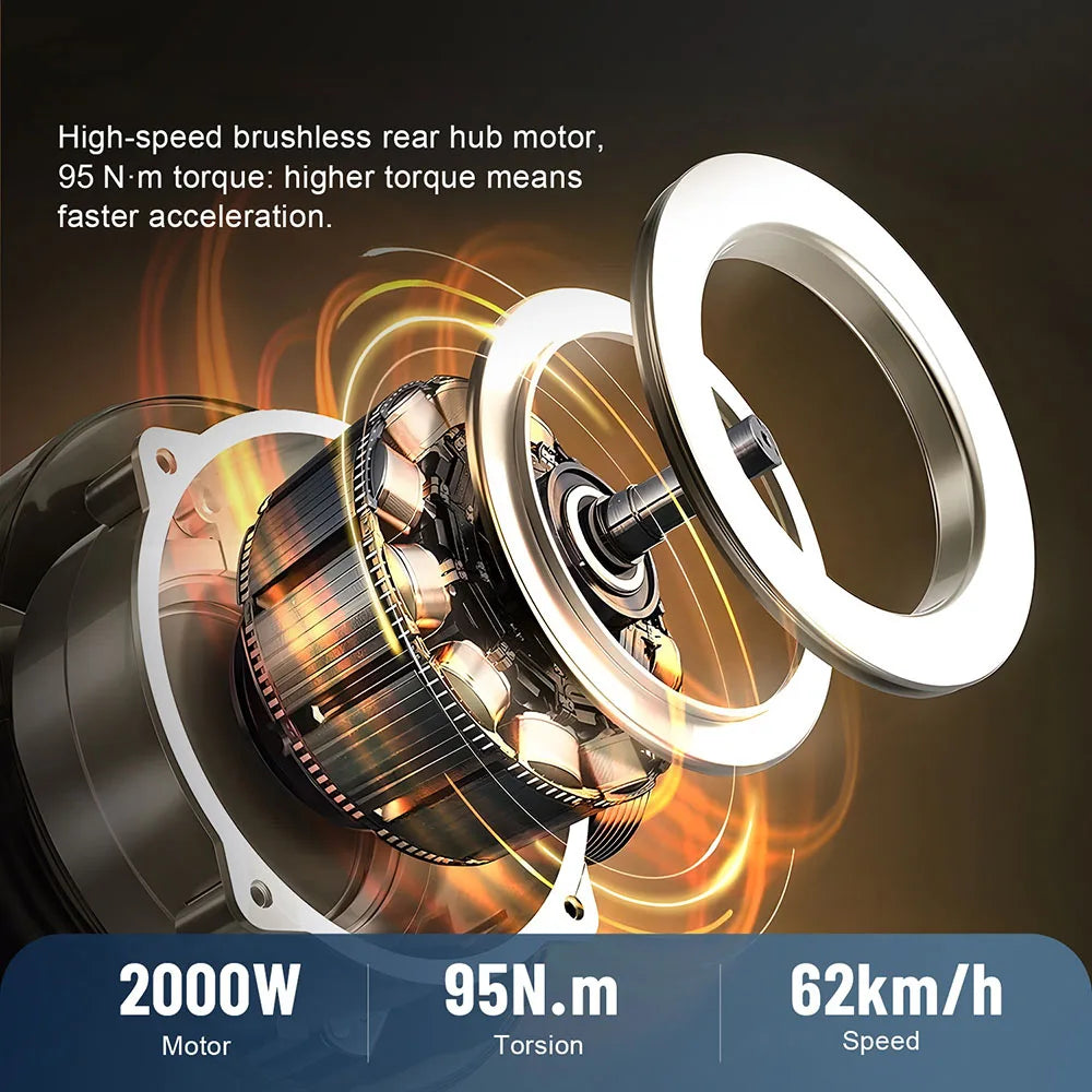HX Q22 Pro 2000W Adult Ebike Electric Bike Folding 62KM/H 35AH 48V 20 inch Fat Tire Electric Bicycle Off-road Cycling Bike RISE DEFENSE SYSTEMS.AI PRODUCTS