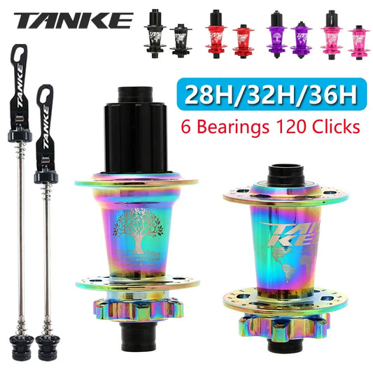 TANKE 120 Click Hub 6 Bearing MTB Mountain Bike Hub Front Rear Thru HG 28 32 36 Holes Disc Brake Bicycle Hubs 8 9 10 11 12 Speed RISE DEFENSE SYSTEMS.AI PRODUCTS