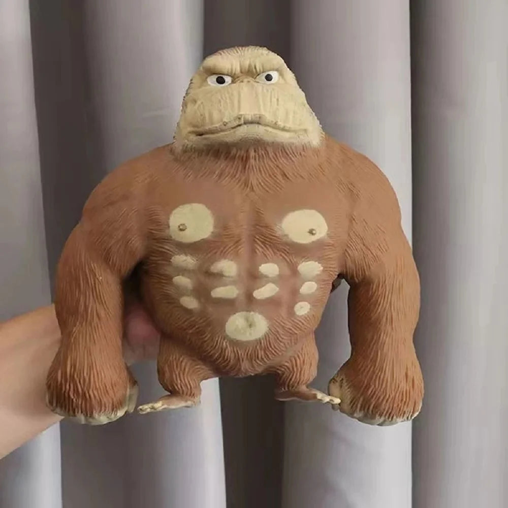 Giant Anti Stress Gorilla Toy Squeezing Elastic Monkey Fun Gorilla Stress Relief Game Mini Children's Gift Birthday Gift RISE DEFENSE SYSTEMS.AI PRODUCTS