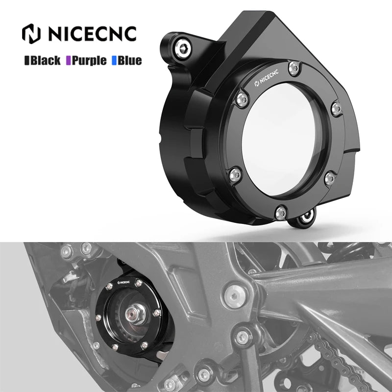 Transparent Motor Belt Pulley Protector Cover Guard For SUR-RON Surron light bee X S L1E Segway X160 X260 Electric Dirt Bike RISE DEFENSE SYSTEMS.AI PRODUCTS