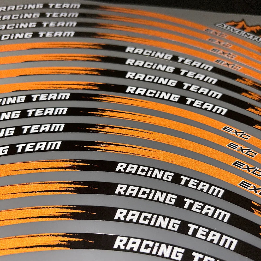 For 125/250/300/350/450/500/525 Exc Racing E-XC Motorcycle Wheels Sticker 18″21″ Inch Rim Stripe Reflective Tape Hub Decals RISE DEFENSE SYSTEMS.AI PRODUCTS