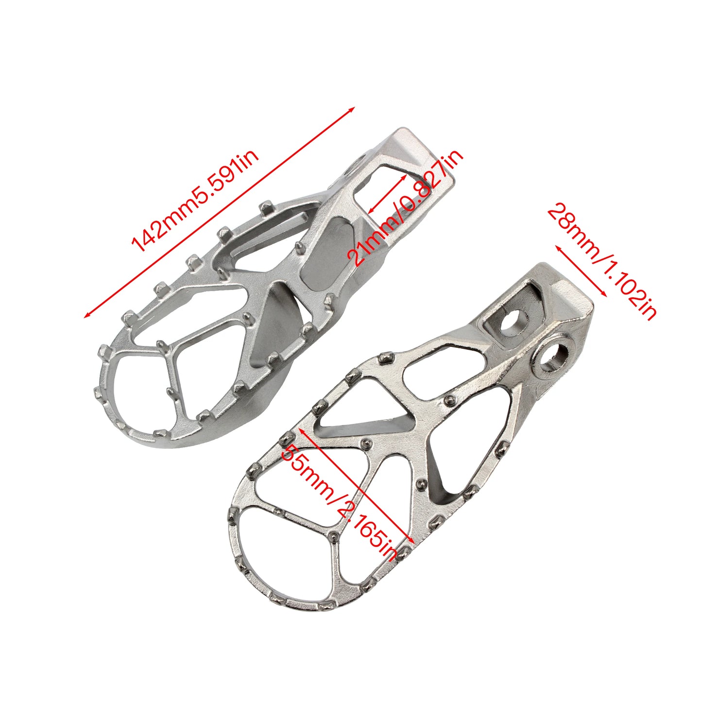 Motorcycle Foot Pegs Stainless Steel Pedal For KTM SX 125 150 250 SXF XC 350 450 2018-2024 Motocross Accessories Dirt Bike RISE DEFENSE SYSTEMS.AI PRODUCTS